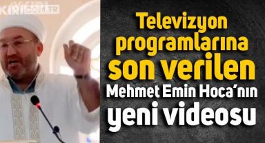 Televizyon programına son verilen Mehmet Emin Hoca'dan yeni sohbet: 