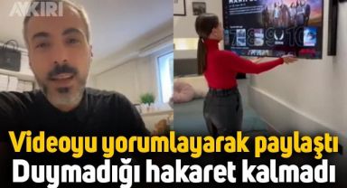 Televizyon tutma ünitesiyle ilgili videoyu yorumlayarak paylaştı duymadığı hakaret kalmadı