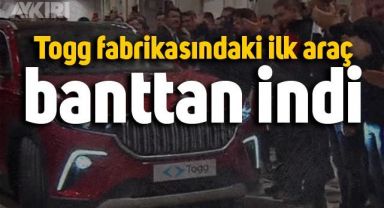 TOGG fabrikasındaki ilk araç banttan indi