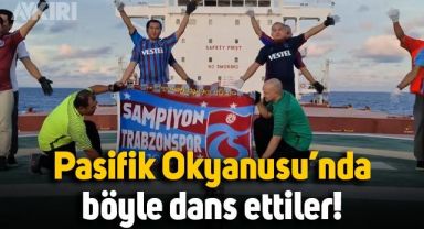 Trabzonspor formalarıyla Pasifik Okyanusu'nda dans ettiler