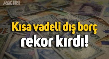 Türkiye'nin kısa vadeli dış borcu rekor kırdı