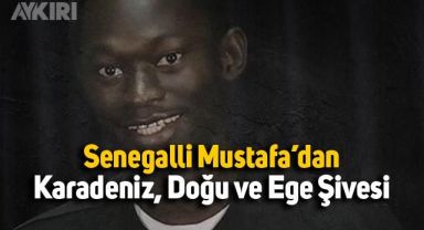 Türkiye'yi bisikletle gezen Senegalli Mustafa'nın yöresel şiveleri gündem oldu