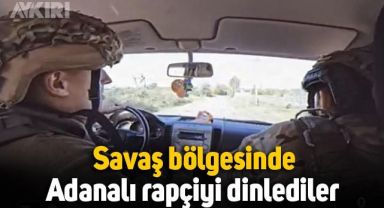 Ukrayna'da Adanalı rapçiyi dinleyen askerler