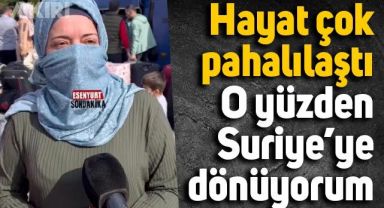 Ülkesine dönen Suriyeli: