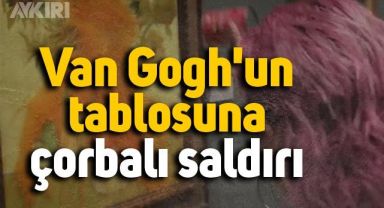  Van Gogh'un tablosuna çorbalı saldırı düzenlendi 