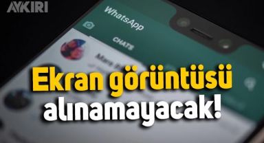 Whatsapp'tan yeni özellik: Ekran görüntüsü alınamayacak