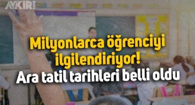 Yarıyıl tatili ne zaman? Ara tatil tarihleri belli oldu, MEB'den açıklama geldi! İlk ara tatil hangi tarihte başlıyor, okullar ne zaman kapanacak?