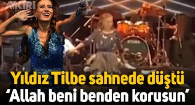 Yıldız Tilbe sahnede düştü: Allah beni benden korusun