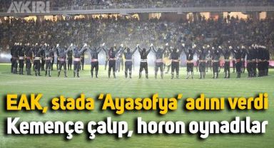 Yunan ekibi EAK, stadyumuna 'Ayasofya' adını verdi: Kemençe çalıp horon oynadılar