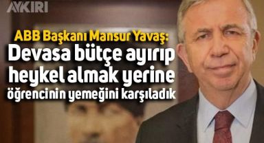ABB Başkanı Mansur Yavaş'tan 'Heykel' göndermesi