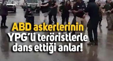 ABD askerlerinin YPG'li teröristlerle dansı