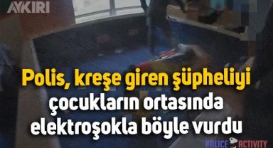 ABD polisi kreşe giren şüpheliyi elektroşokla vurdu, çocuklar ağladı