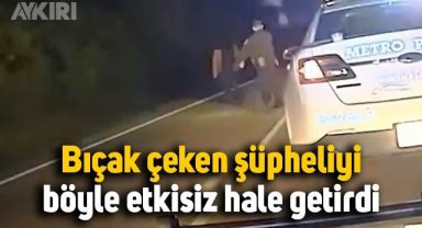 ABD polisi, şüpheliyi böyle etkisiz hale getirdi