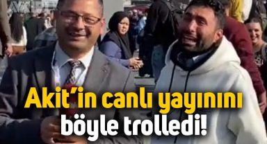 AKİT TV'nin canlı yayınını trolleyen genç, programa ara verdirdi