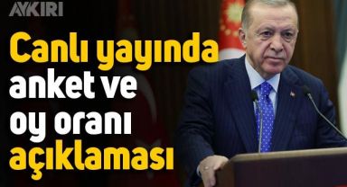 AKP'den canlı yayında anket ve oy oranı açıklaması