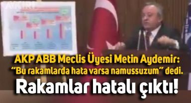 AKP'li ABB Meclis Üyesi Metin Akdemir'in kürsüdeki zor anları