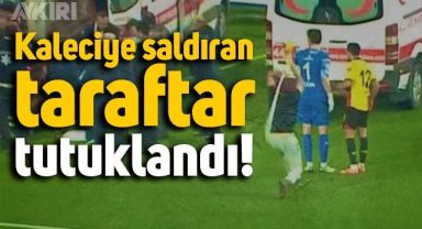  Altay kalecisi Ozan Evrim Özenç'e köşe bayrağıyla vuran taraftar tutuklandı
