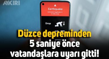 Android uyarı sistemi, Düzce depreminden saniyeler önce bildirim gönderdi