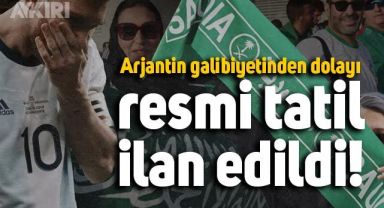Arjantin galibiyetinden sonra Suudi Arabistan'da yarın resmi tatil ilan edildi