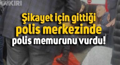 Artvin'de polis merkezinde tartıştığı polisi ayağından vurdu