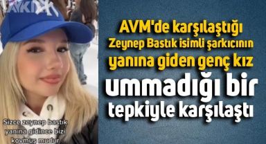 AVM'de Zeynep Bastık'la karşılaşan genç kız ummadığı bir tepkiyle karşılaştı