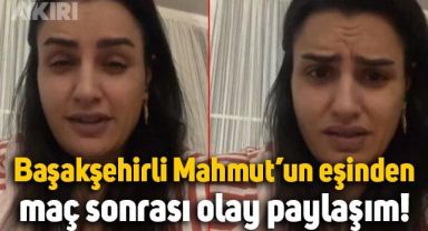 Başakşehirli Mahmut Tekdemir'in eşinden Galatasaray'a olay sözler
