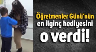 Batman'da öğretmenine canlı tavuk hediye eden çocuk