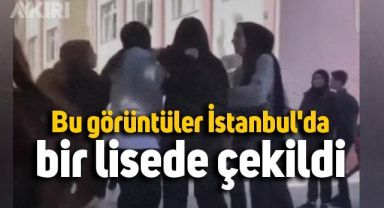 Bu görüntüler, İstanbul'da bir lisede çekildi