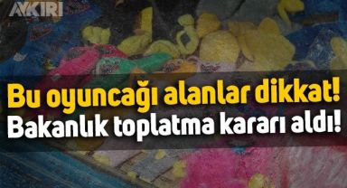 Bu oyuncağı alanlar dikkat: Bakanlık toplatma kararı aldı!