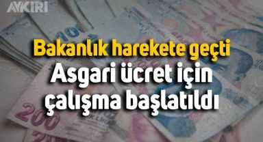 Çalışma Bakanlığı harekete geçti: Asgari ücret için çalışma başlatıldı