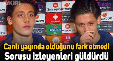 Canlı yayında olduğunu fark etmeyen Arda Güler'in sorusu gülümsetti