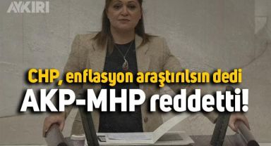CHP'nin enflasyon araştırılsın önerisi AKP-MHP oylarıyla reddedildi