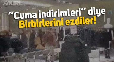 Cuma indirimlerinden ilginç görüntüler, Zara mağazasına koşarak girdiler