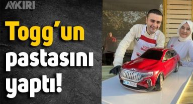 CZN Burak, yerli otomobil Togg'un pastasını yaptı