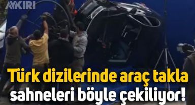 Dizilerde araç takla atma sahneleri nasıl çekiliyor?