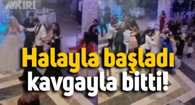 Düğünde ortalık bir anda karıştı, görüntüler 10 milyona yakın izlendi