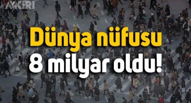 Dünya nüfusu 8 milyar oldu