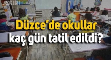 Düzce'de okullar yarın da tatil mi? Hangi illerde okullar tatil edildi?