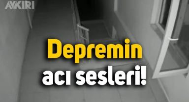 Düzce depreminde insanların çığlıkları kameraya yansıdı