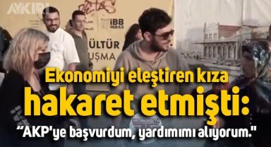 Ekonomiyi eleştiren genç kıza hakaret ederek gündem olan kadının AKP'den yardım aldığı ortaya çıktı