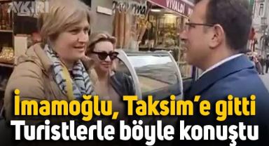Ekrem İmamoğlu, turistlerle İngilizce konuşarak “Teröre karşı birlik” mesajı verdi