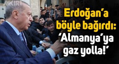 Erdoğan'a böyle bağırdı: Reis Almanya'ya gaz yolla