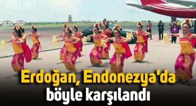 Erdoğan, Endonezya'da böyle karşılandı