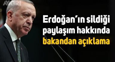 Erdoğan'ın sildiği mesaj hakkında bakandan açıklama