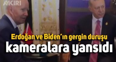 Erdoğan ve Biden'ın görüşme sırasındaki gergin duruşu kameralara yansıdı