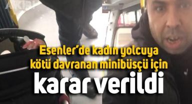 Esenler'de bebeğiyle birlikte minibüsten indirilen aracın şoförü hakkında karar verildi