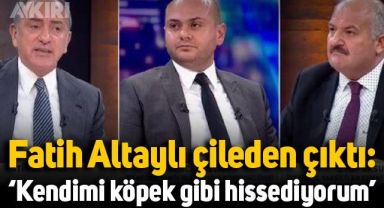 Fatih Altaylı canlı yayında sinirlerine hakim olamadı: 