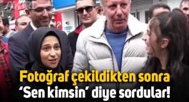Fotoğraf çekildiler, Muharrem İnce'yi tanıyamayıp