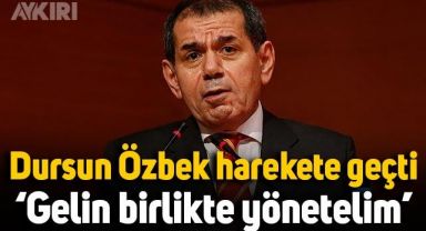 Galatasaray'da Dursun Özbek harekete geçti: