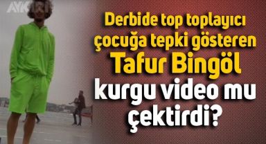 Galatasaray derbisinde top toplayıcı çocuğa tepki gösteren Tayfur Bingöl'den açıklama